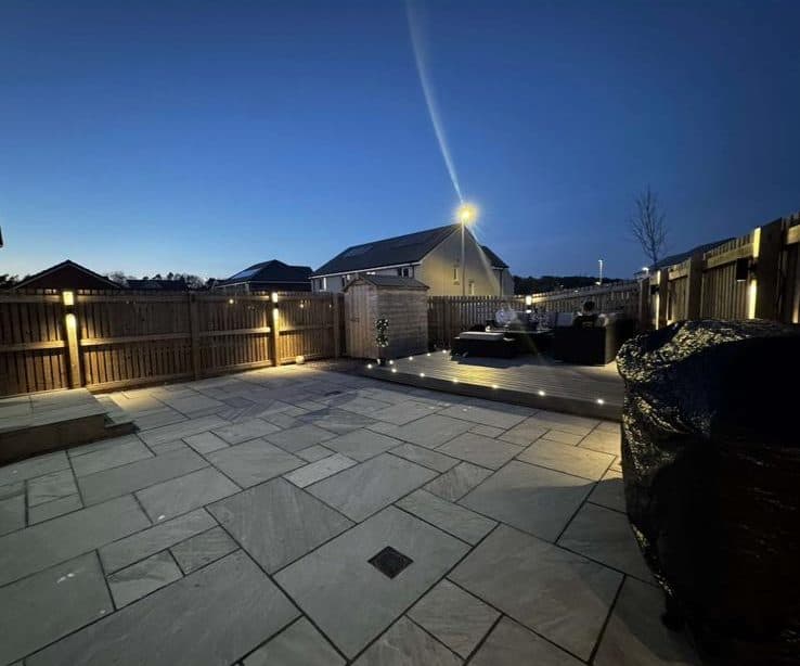 Decking lights and garden lighting installed in Fife